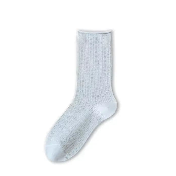 Chaussettes pour femmes mince été nouvelle couleur bonbon évider chaussettes amples femmes décontrac