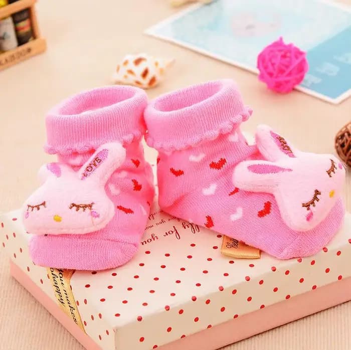 Chaussettes pour bébé, pantoufles de jouets pour filles et garçons, accessoires pour nouveau-nés, an