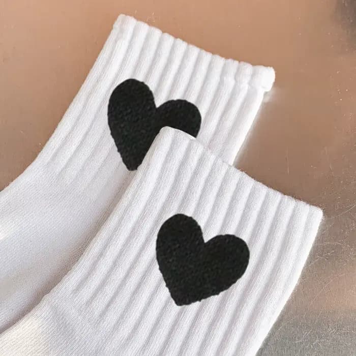 Chaussettes mi-hautes côtelées blanches pour femme