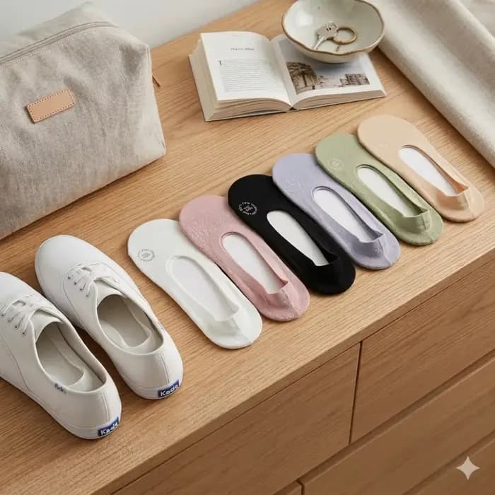 Lot de 6 paires de chaussettes bateau pour femme