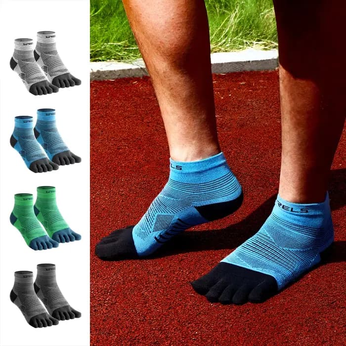 Coolmax – chaussettes basses à cinq doigts pour hommes