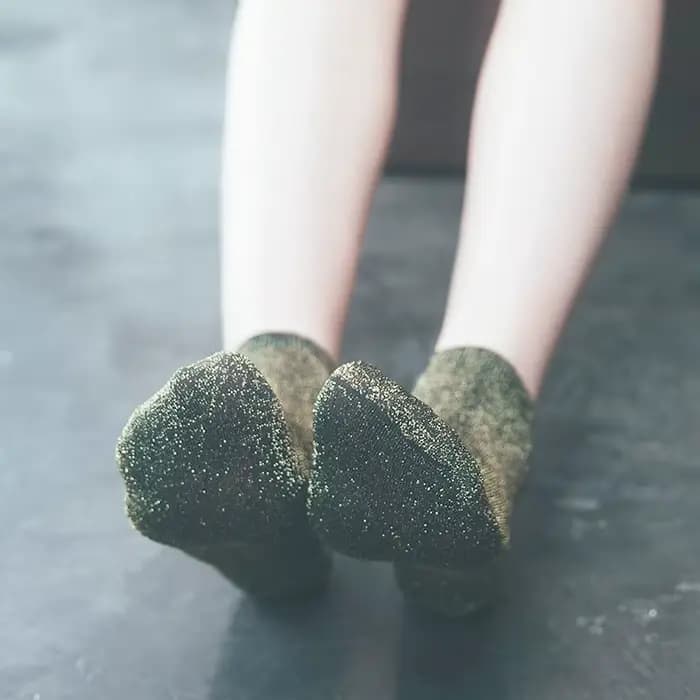 Nouveau équipage athlétique printemps été chaussette femmes Pile Version or argent fil solide respirant absorbant la sueur mi-mollet B8W205