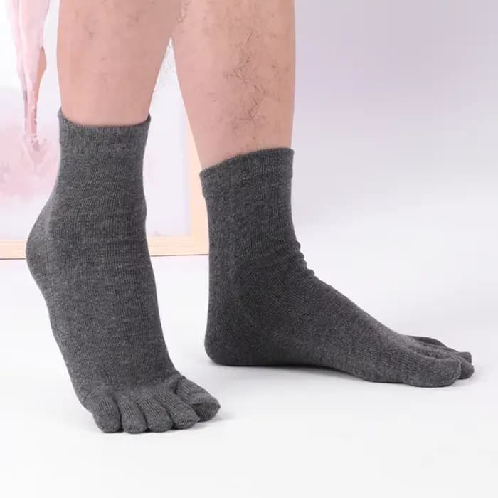 5 paires de chaussettes avec doigts, à la mode, absorbant la sueur, respirantes, confortables, en coton, élastiques, pour sport et affaires