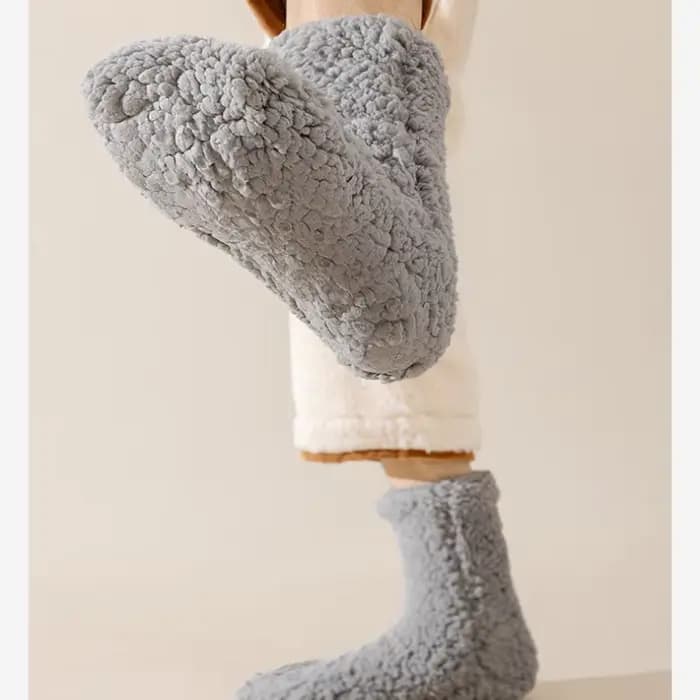 1/2 paires de chaussettes en polaire épaisse pour hommes