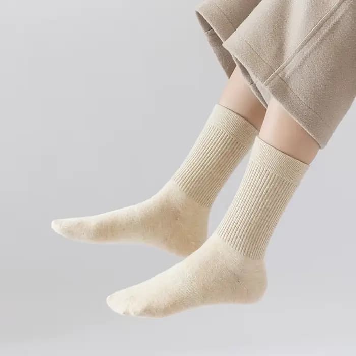 4 paires de chaussettes 100% laine pour femmes