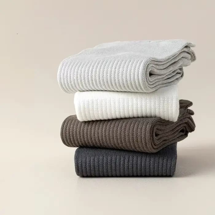 5 paires 100% coton hommes cinq doigts chaussettes couleur unie respirant absorbant bout fendu