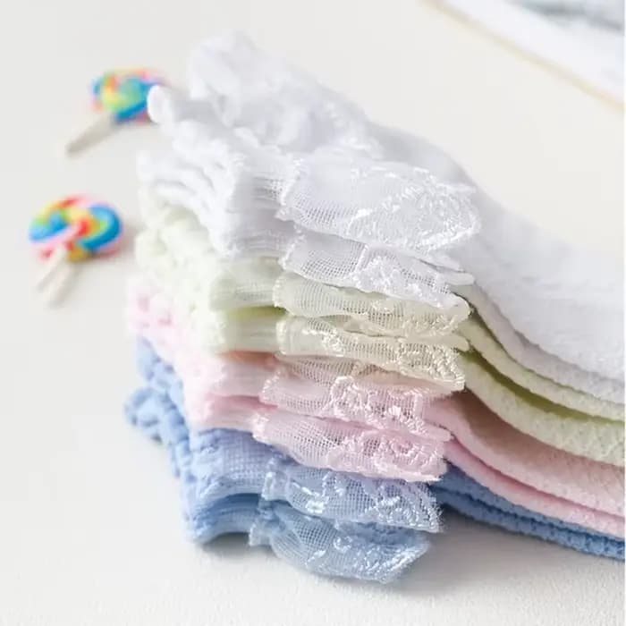 Filles dentelle à volants princesse maille chaussettes infantile bébé enfants chaussette courte