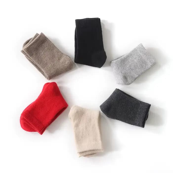 2 paires de chaussettes 100% cachemire pour hommes et femmes