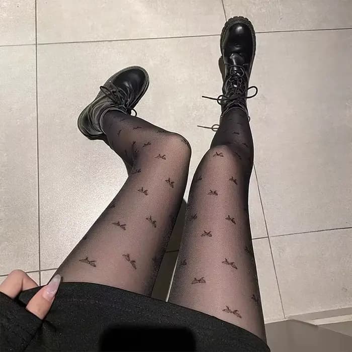 Faux collants translucides à la mode pour femmes