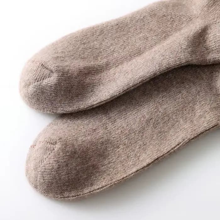 100% cachemire femmes bas nouvelle mode automne décontracté couleur unie chaussettes chaudes pour femme doux hiver genou