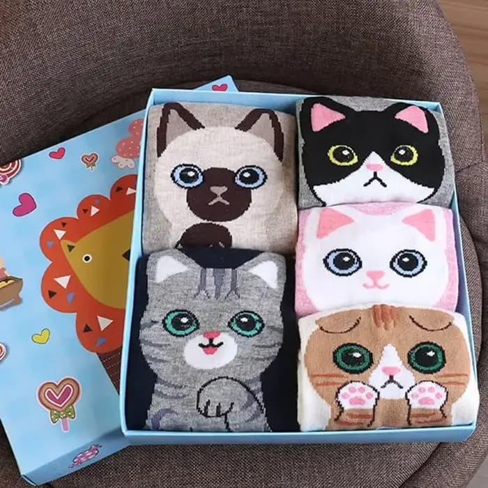 Chaussettes colorées d'animaux mignons pour femmes