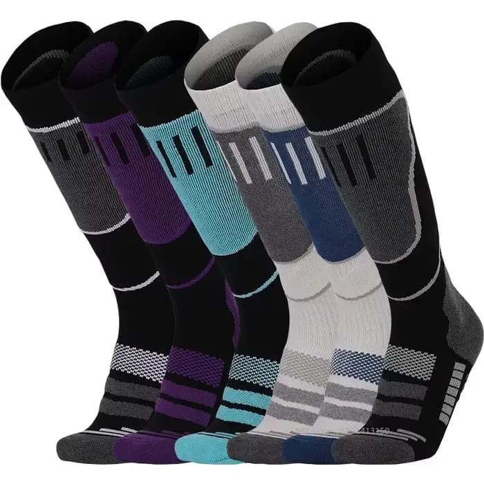 1 paire de chaussettes thermiques en laine mérinos pour hommes et femmes