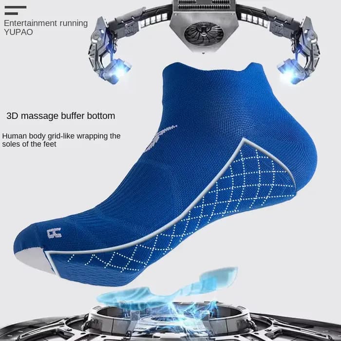 Chaussettes de sport pour hommes, chaussettes de course, semelle massante, chaussettes fines toutes saisons, respirantes, séchage rapide, chaussettes de marathon à la cheville