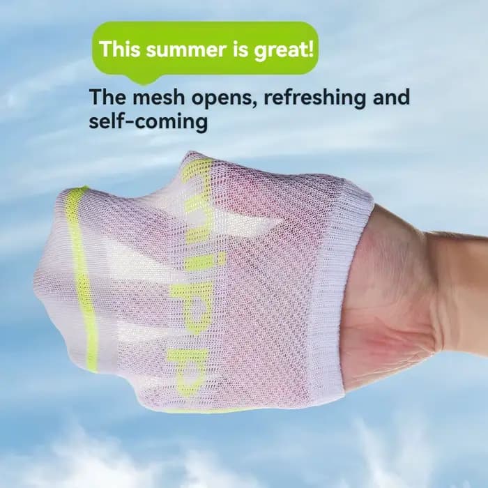 Chaussettes de sport en maille sans couture en coton pour enfants