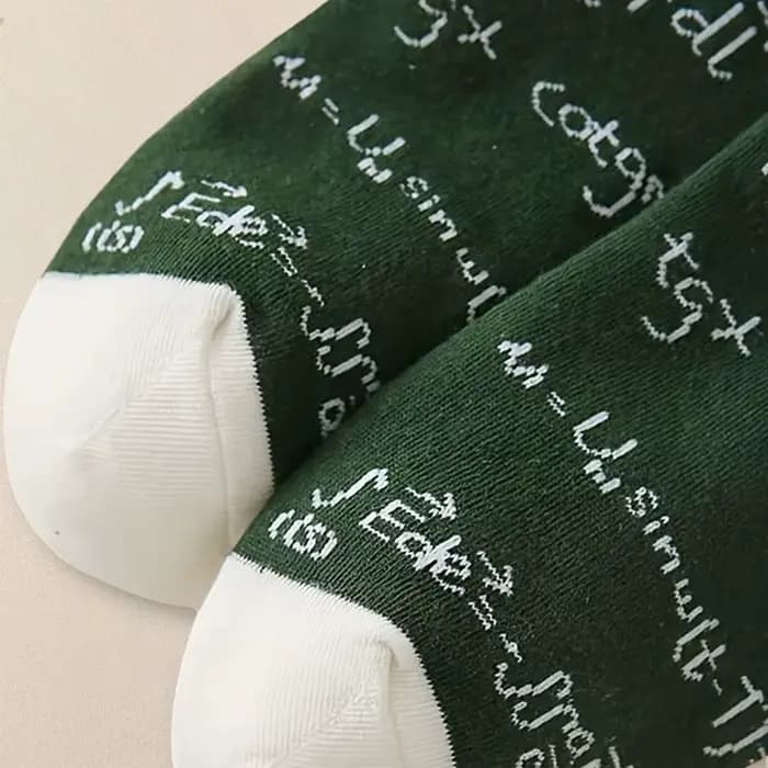 1/10 paire de chaussettes à motifs géométriques pour hommes