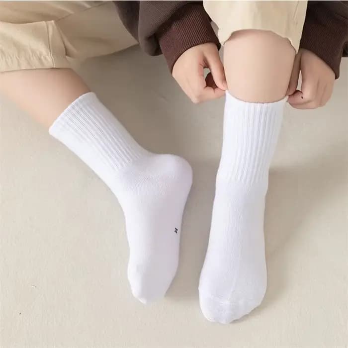 5 paires/lot enfants 100% coton chaussettes d'école pour bébé garçons filles infantile mode respirant 3-13 ans