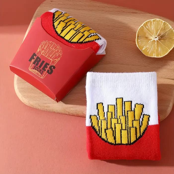 Une paire de chaussettes françaises rouges pour hommes pour quatre saisons