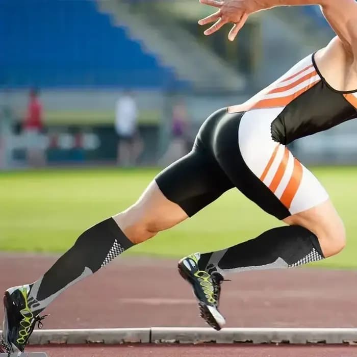 Chaussettes de Compression pour hommes et femmes, chaussettes d'infirmière de sport d'altétisme médical, idéales pour la course à pied, les voyages, le cyclisme