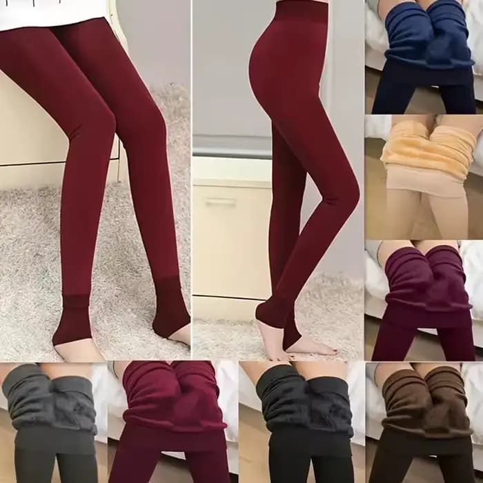 Collants doublés polaire confortables pour femmes, leggings chauds et extensibles à taille haute pour l'hiver, sous-vêtements thermiques épais et chauds, pantalons collants