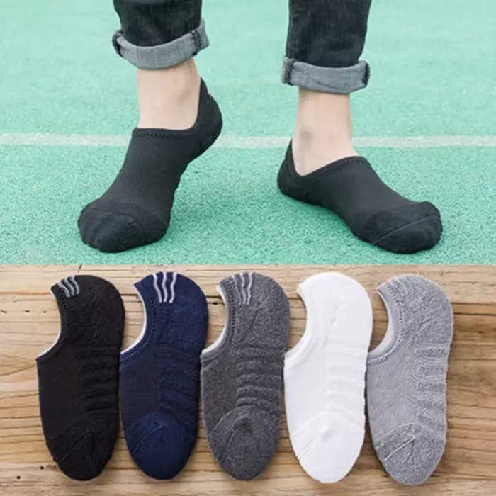 5 paires/lot hommes mode serviette bas bateau chaussettes coton Sport sueur respire Silicone anti-dérapant Invisible