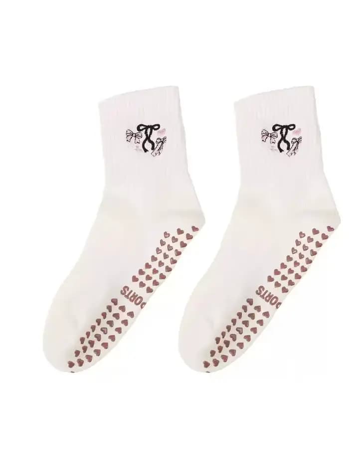 Chaussettes de yoga pour femmes 35-40 en coton