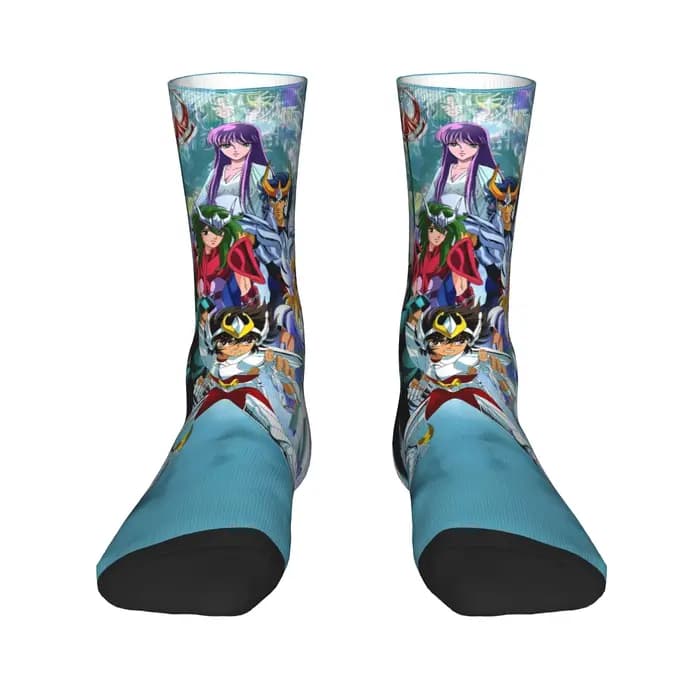 S-Saints Anime s-seiyas bas chaussettes femmes hommes moyen doux