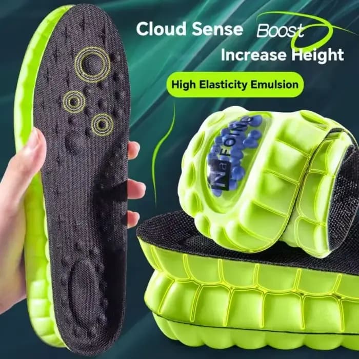4 paires de semelles orthopédiques 4D Cloud Sport pour chaussures