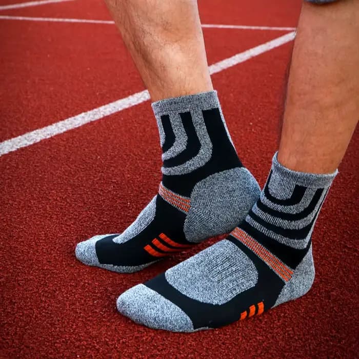 5 paires de chaussettes de sport en tissu éponge Coolmax