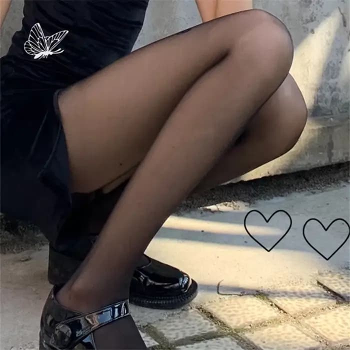 Haute élastique femmes Sexy bas collants grande taille été mince couleur de peau bas
