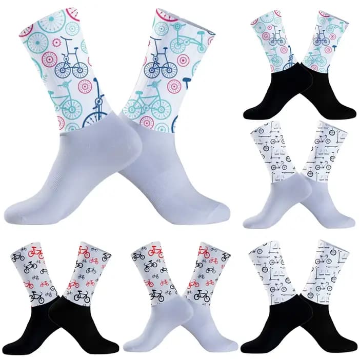 Chaussettes de sport à compression pour cyclisme en plein air