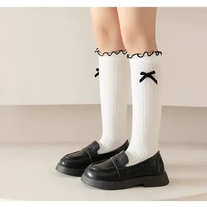 Chaussette Chic et Simple en Coton pour Enfant Fille