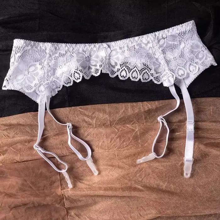 Femmes chaussettes Clips dentelle Transparent porte-jarretelles boucles réglables taille basse porte-jarretelles pôle danse sous-vêtements élastiques Clubwear