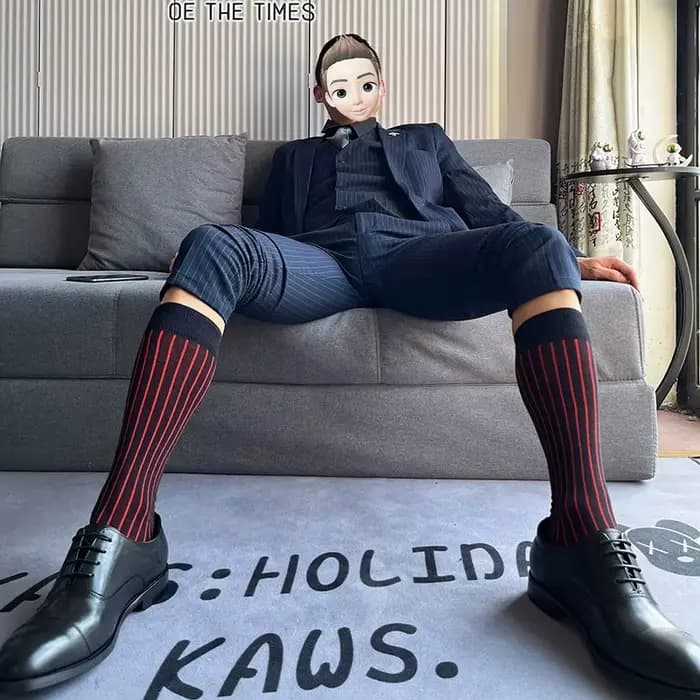 Chaussettes en coton pour homme mûr et adulte