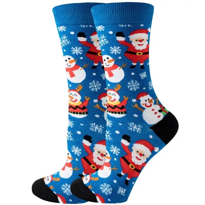 Chaussettes de Joyeux Noël en Coton pour Homme et Femme