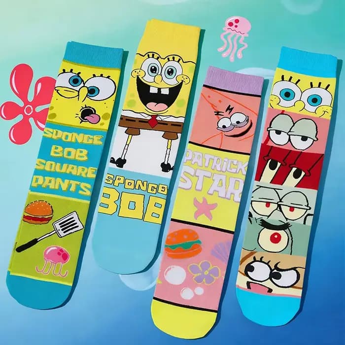 Nouvelles Chaussettes Fantaisie Amusantes en Coton Respirant pour Hommes et Femmes