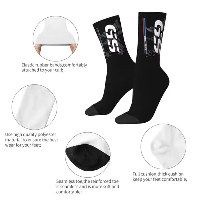 Make A Life Ride GS moto aventure robe chaussettes hommes femmes chaud mode nouveauté Motorrad Biker Crew