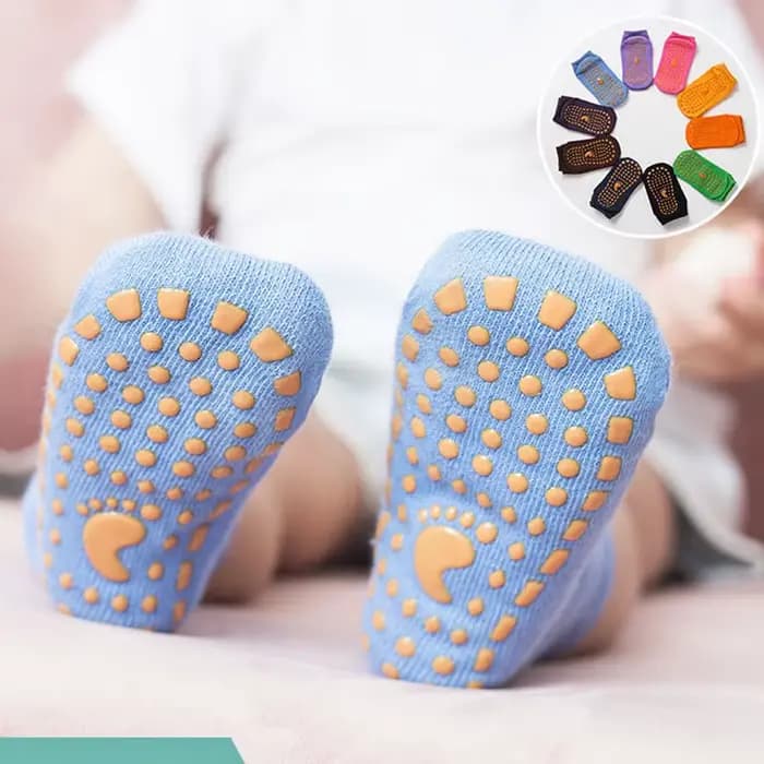 Chaussettes Antidérapantes en Coton pour Enfant et Adulte