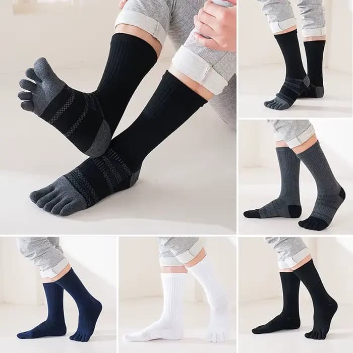 Chaussettes de sport à 5 doigts pour homme