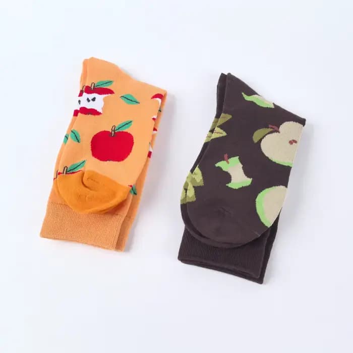 1 paire de chaussettes mi-mollet pour femmes