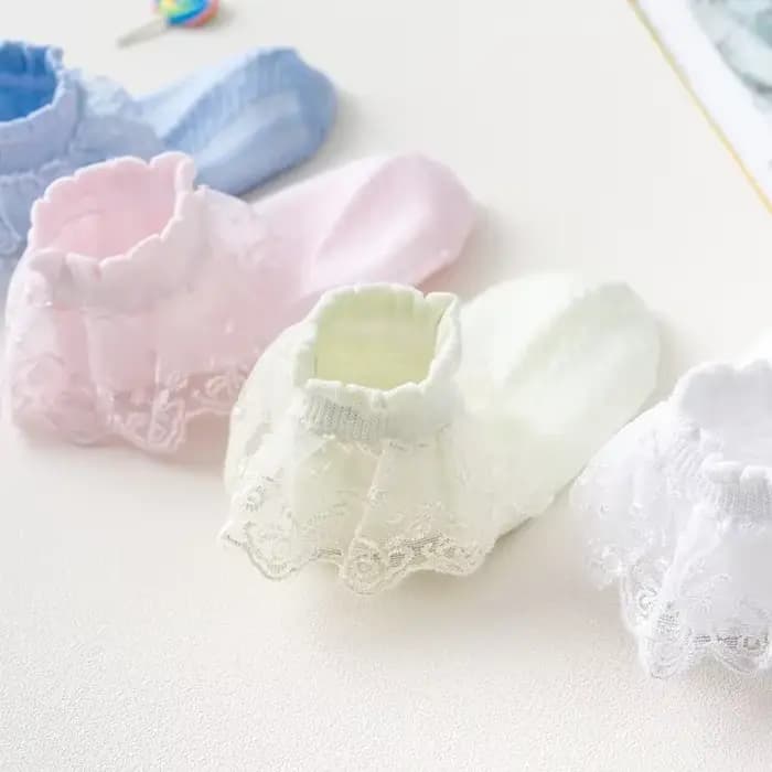 Filles dentelle à volants princesse maille chaussettes infantile bébé enfants chaussette courte