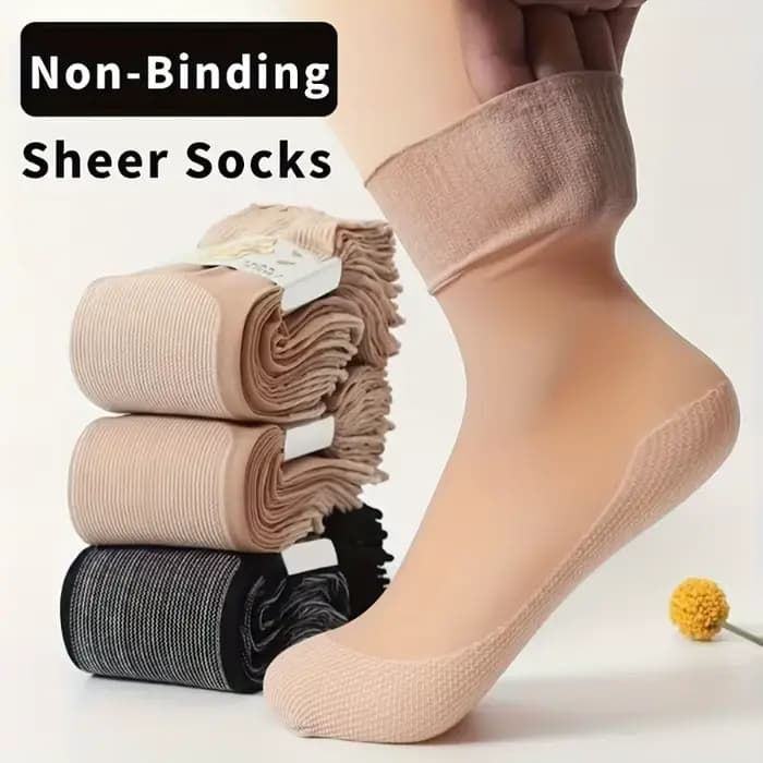 Chaussettes transparentes non contraignantes pour femmes