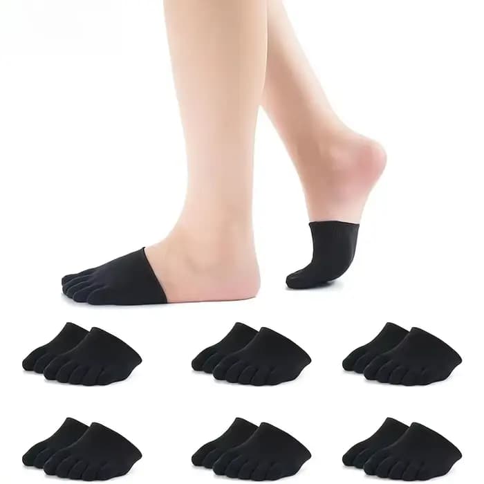 Chaussettes d'orteils invisibles antidérapantes pour femmes