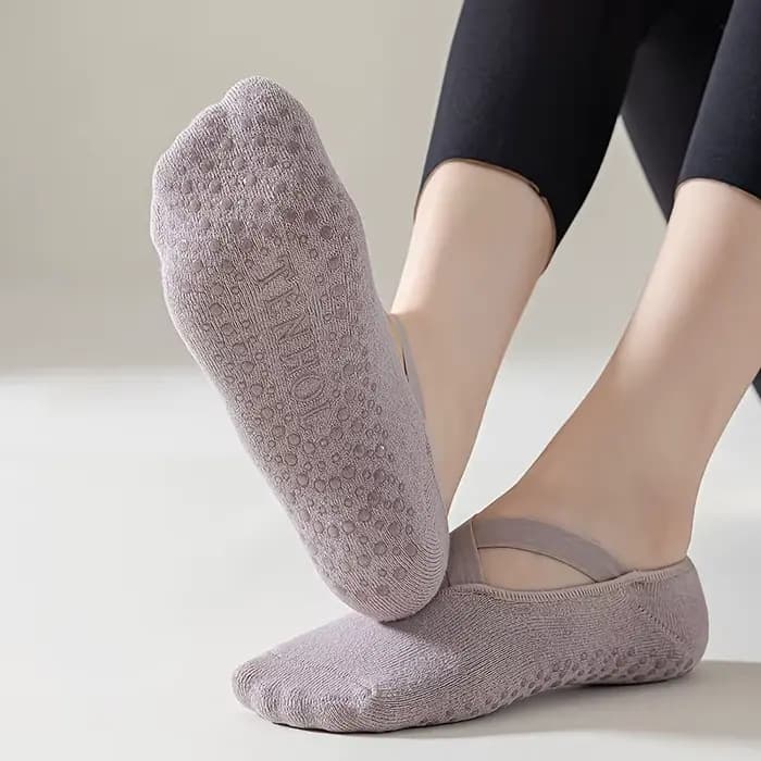 Chaussettes de yoga antidérapantes 1/2/3/4/5 pour femmes