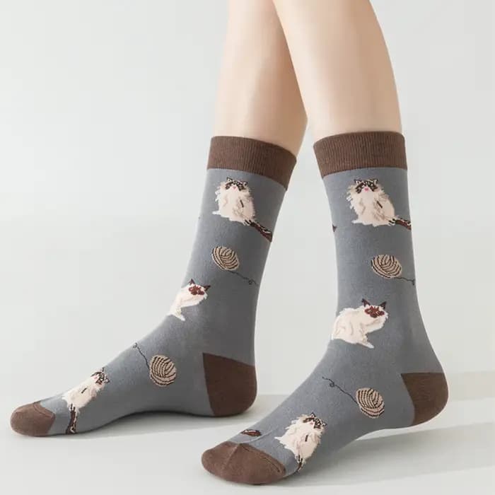 5 paires de chaussettes mi-tube pour femmes