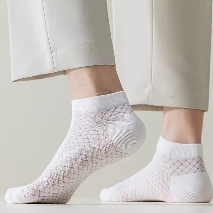5 paires de chaussettes basses Anti-odeur pour hommes