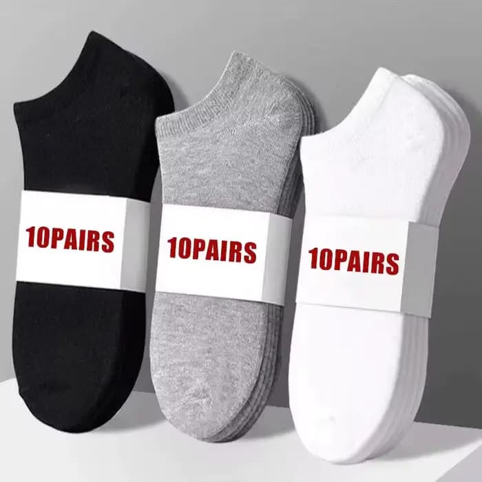 Chaussettes pour hommes printemps été mince respirant doux polyester coton