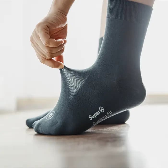 Maden Lot de 3 paires de chaussettes longues d'été