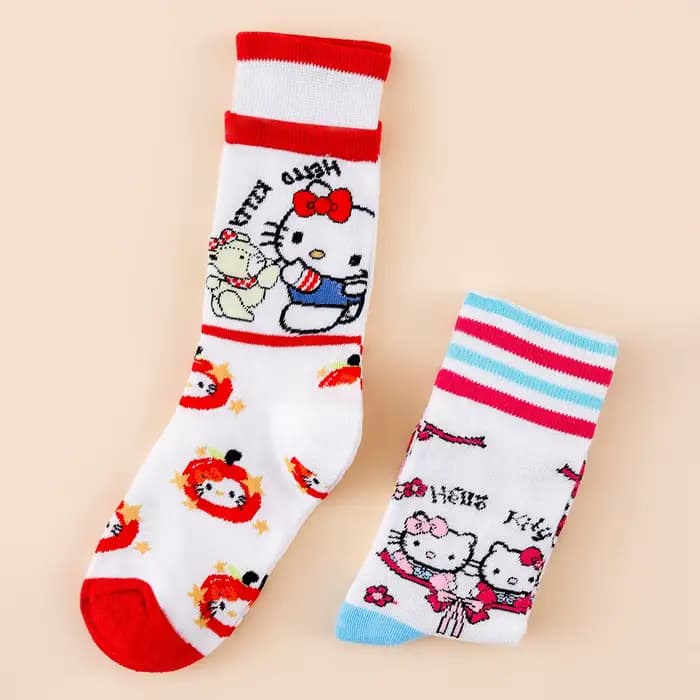 2 paires de chaussettes pour enfants Hello Kitty