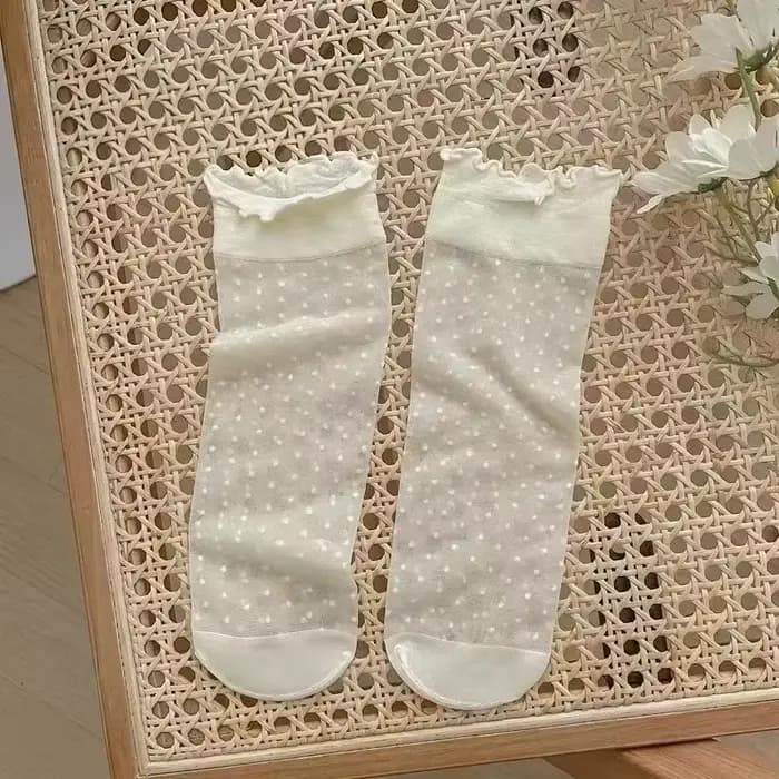 Lot de 3 paires de chaussettes hautes en dentelle pour fille de 2 à 12 ans