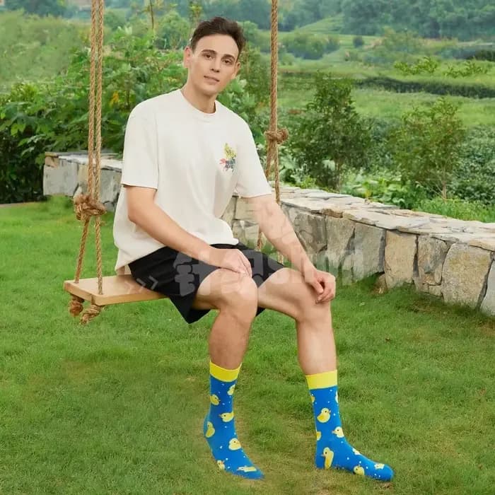 2025 automne hiver nouveaux produits boxe hommes chaussettes dollar mi-tube